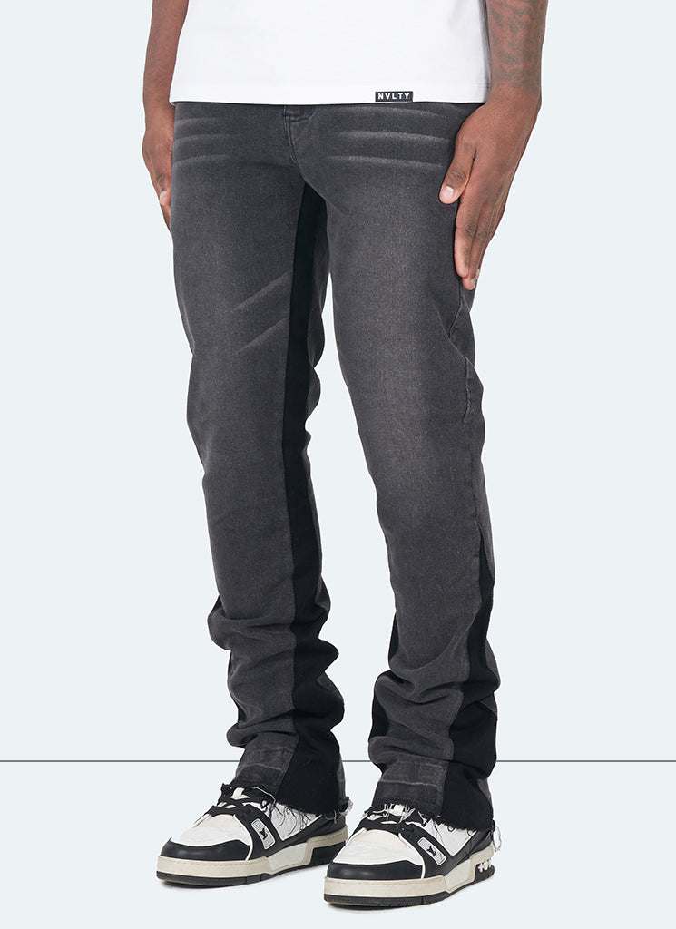 Jean évasé vintage - Gris 