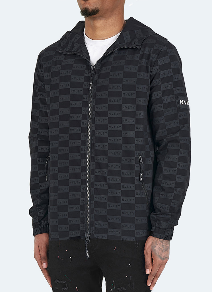 Monogram Windbreaker - Black