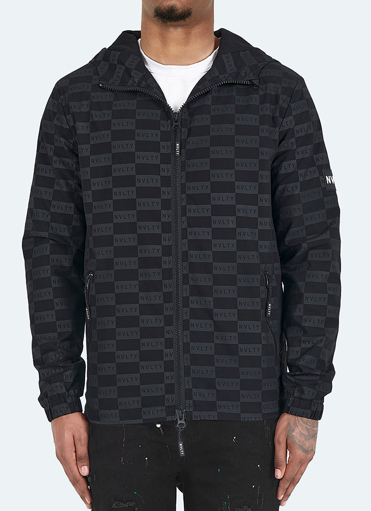 Monogram Windbreaker - Black