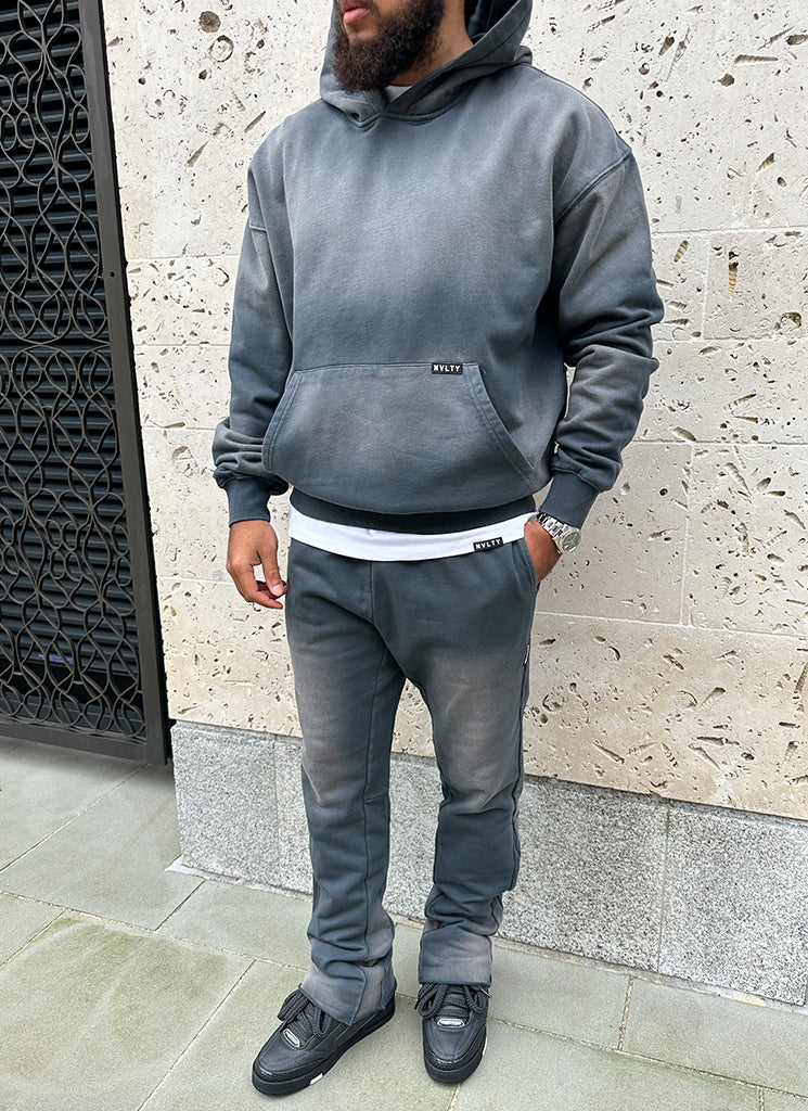 Vintage Flare Sunfaded Joggers - Aschgrau 