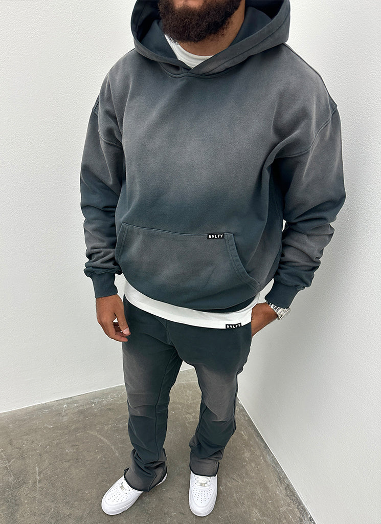Vintage Flare Sunfaded Joggers - Aschgrau 
