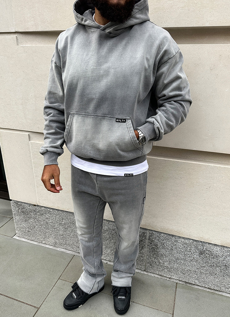 Vintage Sunfaded Hoodie - Grau