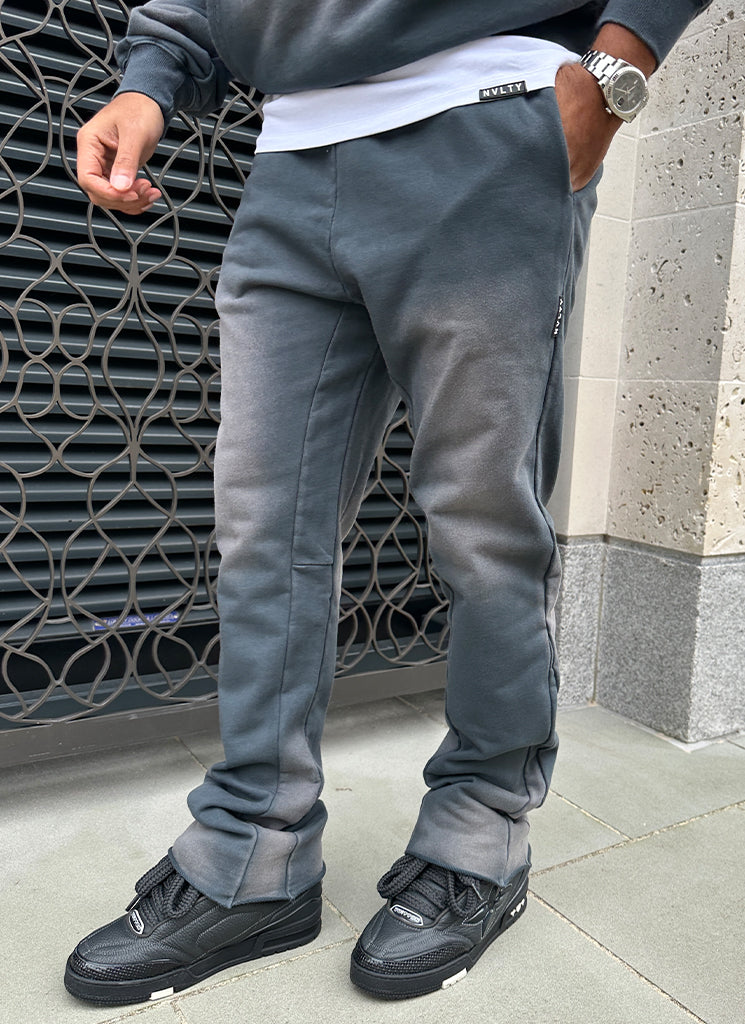Vintage Flare Sunfaded Joggers - Aschgrau 