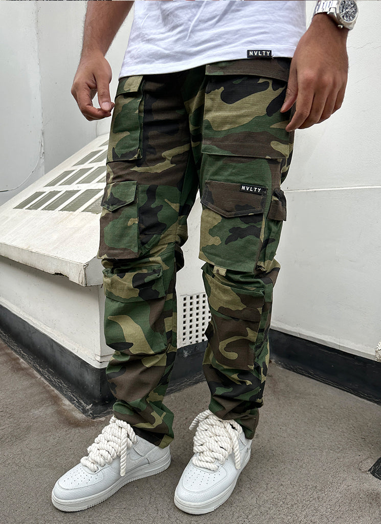 Vintage 8 Pocket Cargos - Camo