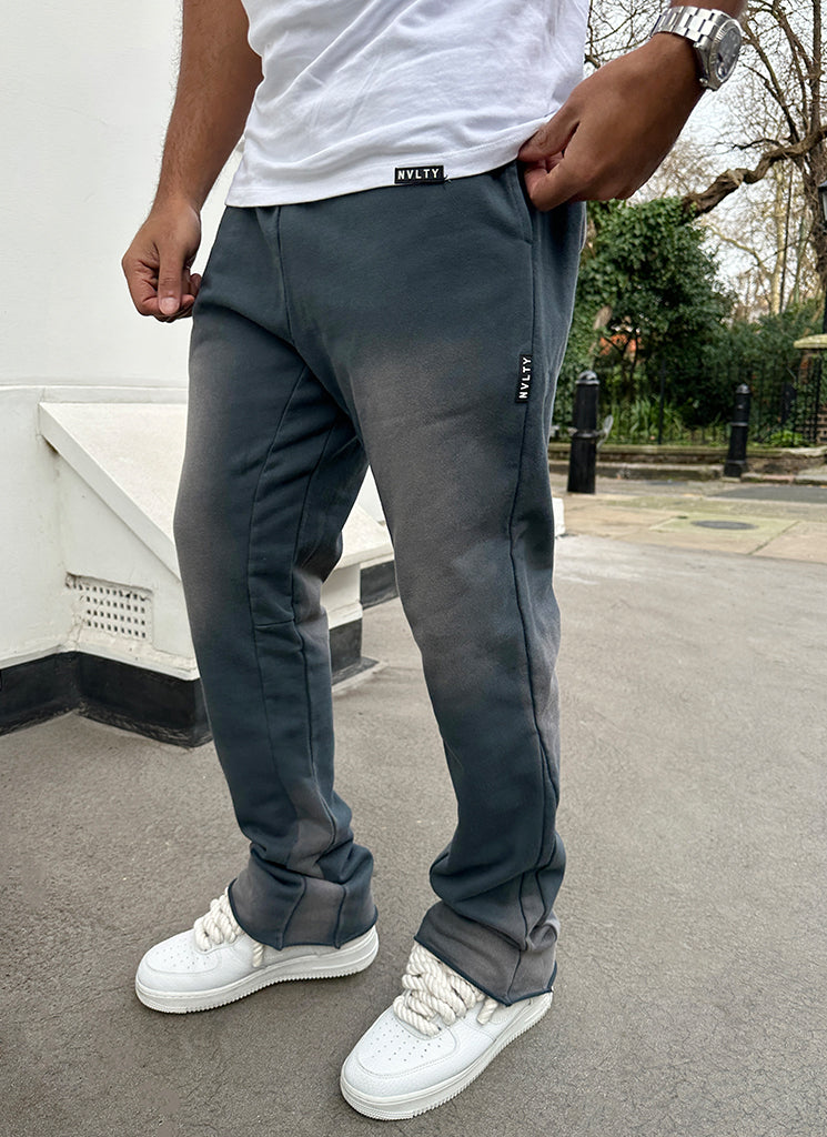 Vintage Flare Sunfaded Joggers - Aschgrau 