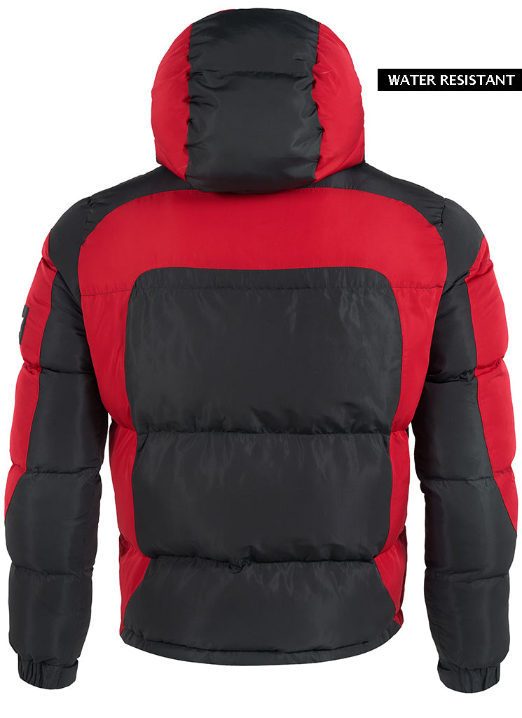 Shadow Pufferjacke – Schwarz/Rot