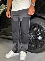 Vintage Flare Carpenter Joggers - Washed Black