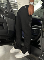 Vintage Flare Snapper Joggers - Black