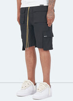 Vintage 4-Pocket-Cargo-Shorts – Schwarz