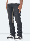 Vintage Flare Paint Jeans - Black