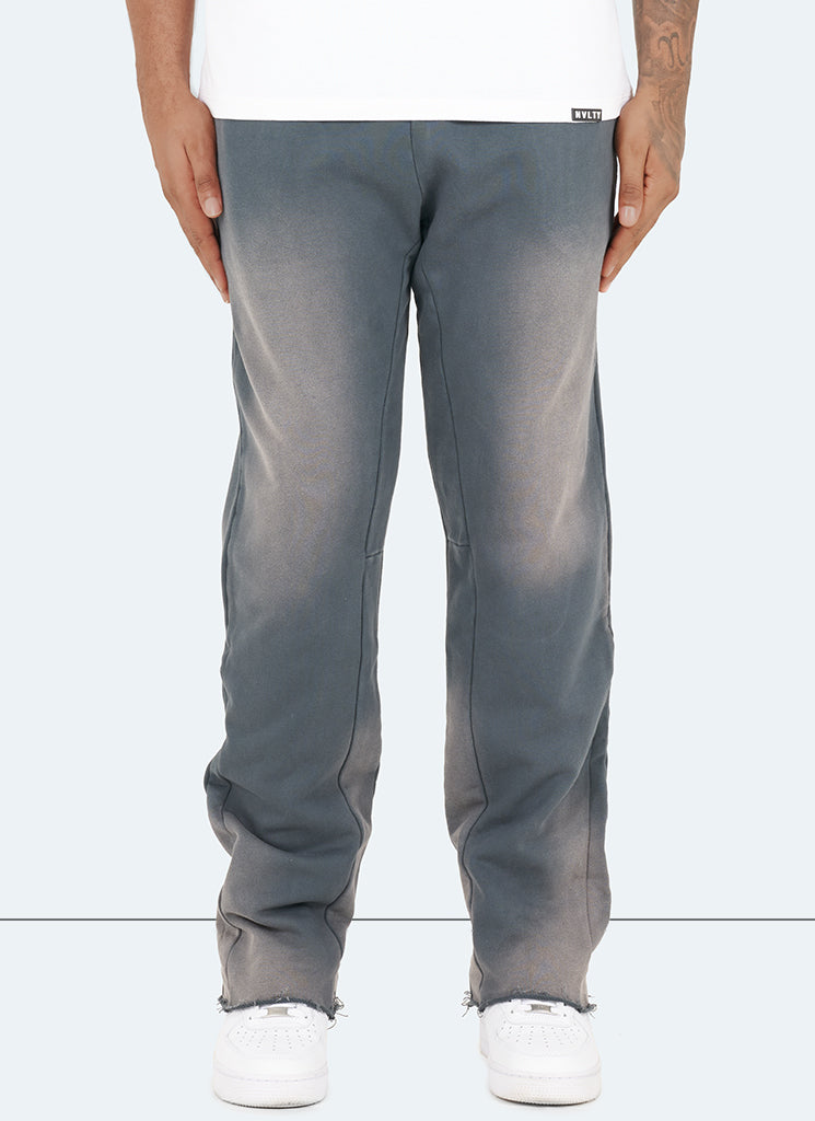 Vintage Flare Sunfaded Joggers - Aschgrau 