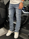 Vintage Stacked Jeans - Blue