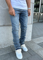 Vintage Stacked Jeans - Blue