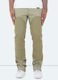 Vintage Flare Carpenter Jeans – verwaschenes Grün