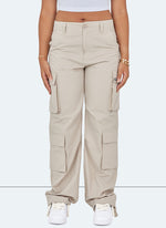 Vintage Wide Leg Cargos - Stone