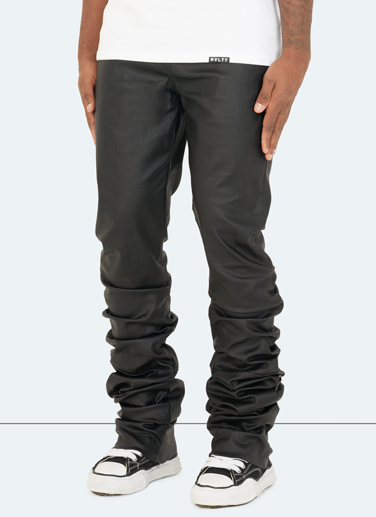 Vintage Stacked Wax Jeans – Schwarz 
