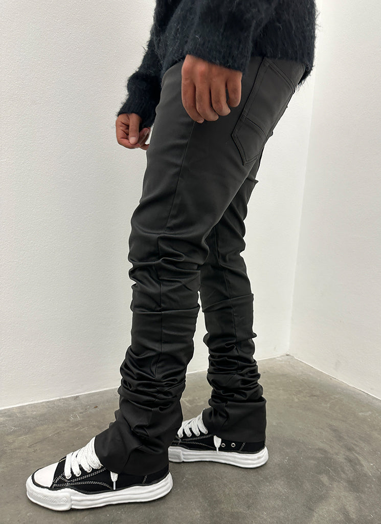 Vintage Stacked Wax Jeans – Schwarz 