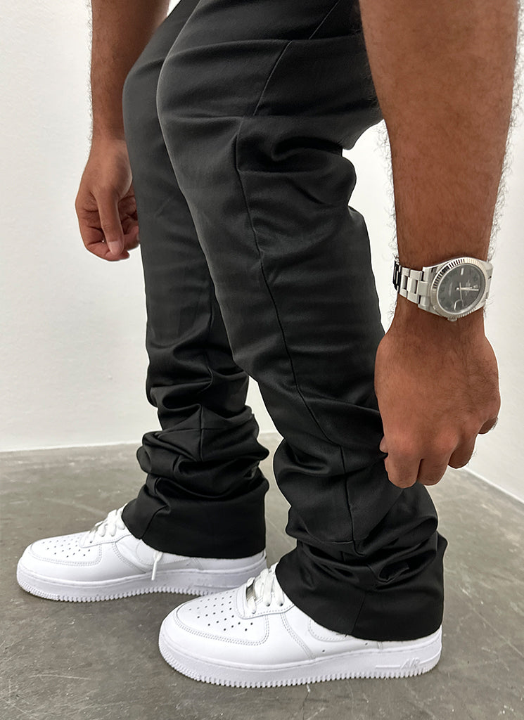 Vintage Stacked Wax Jeans – Schwarz 